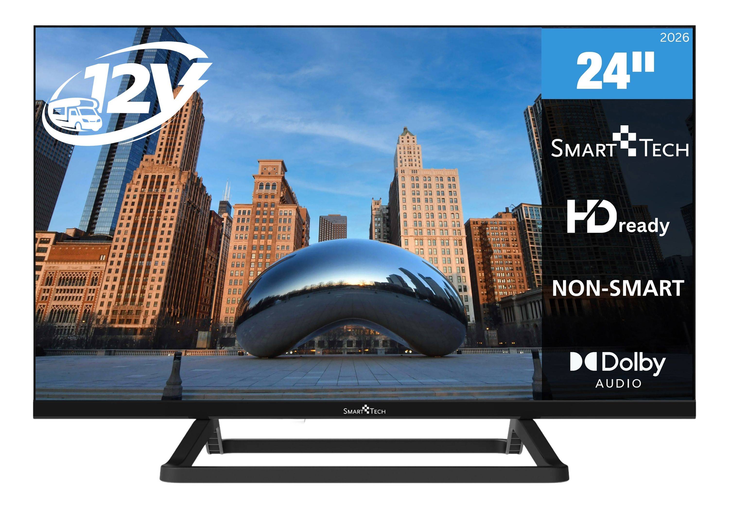 Smart Tech 32HN01V3 24 Zoll Fernseher LED TV HD-ready mit 12V-Anschluss und Triple-Tuner (2026)