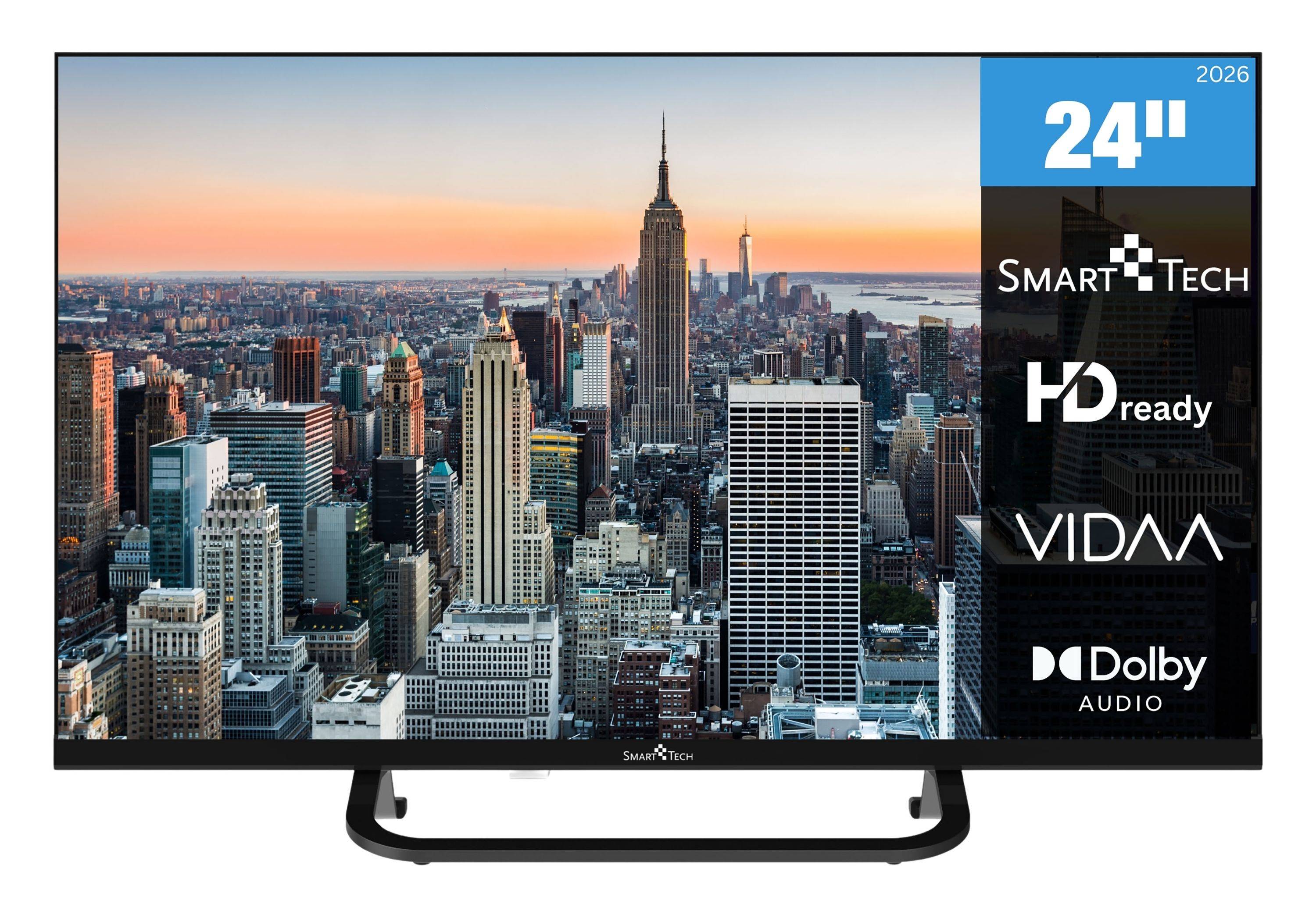 Smart Tech 24HV02V Fernseher 24 Zoll Smart TV VIDAA mit HD Auflösung, Bluetooth, Triple-Tuner (2026)