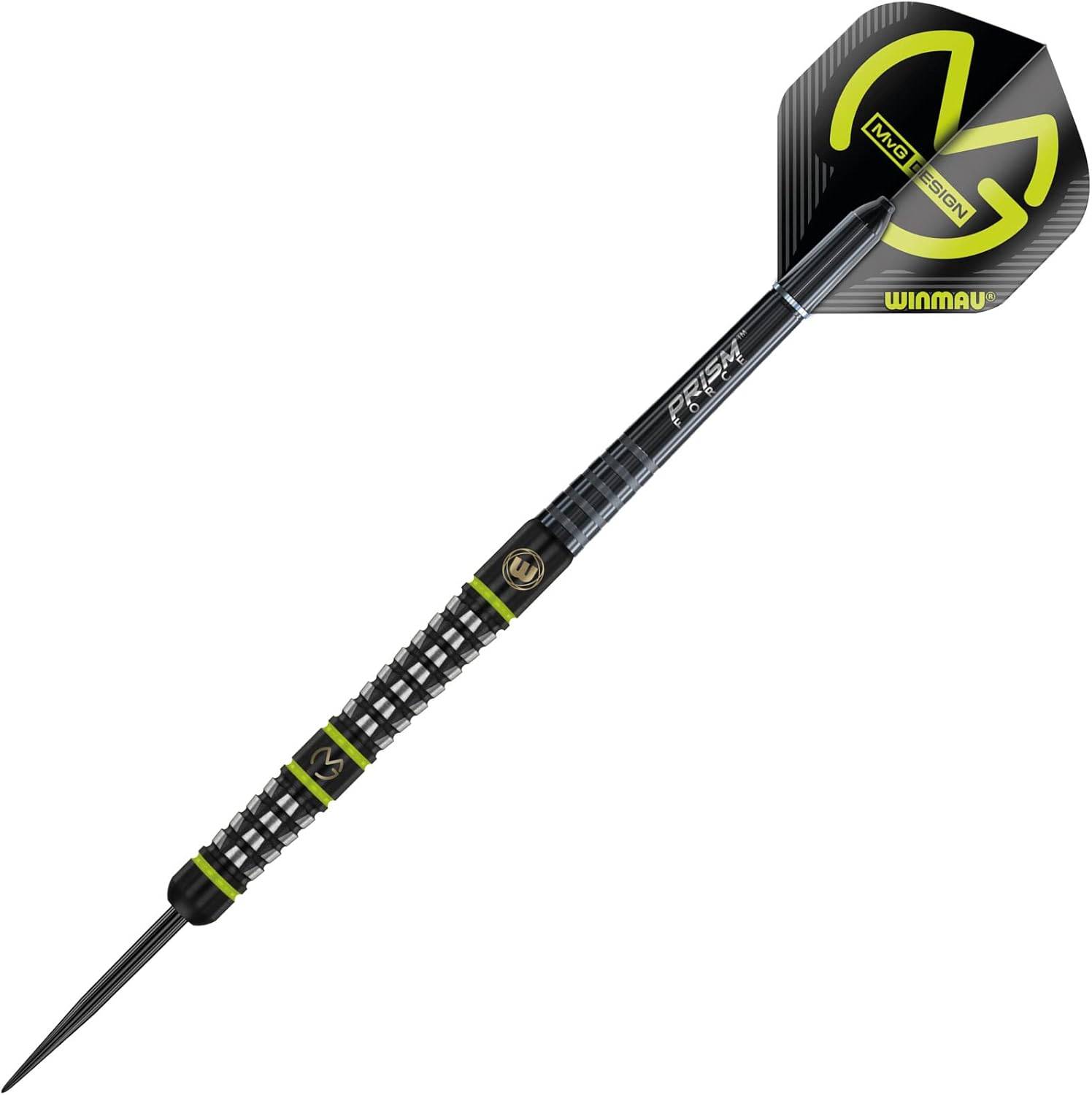 WINMAU MvG Acclaim Dartpfeile Wolframstahlspitze 25 g 3er-Set Flights+Schäften