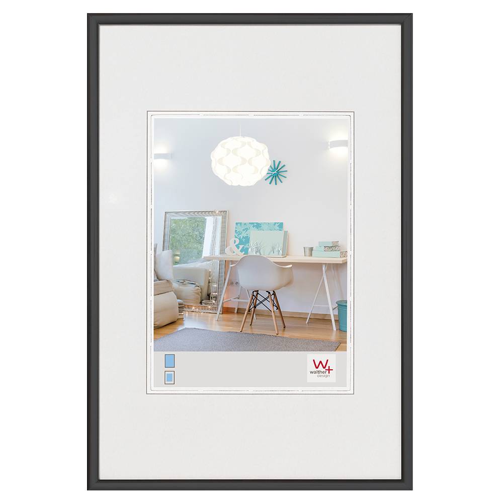 New Lifestyle Kunststoffrahmen 29,7x42 cm, Schwarz