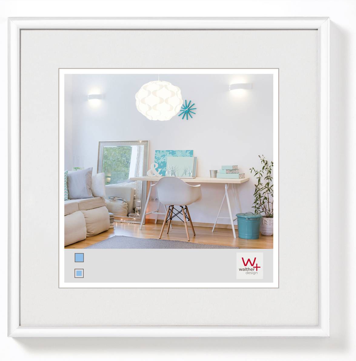 New Lifestyle Kunststoffrahmen 13x13 cm, Weiss