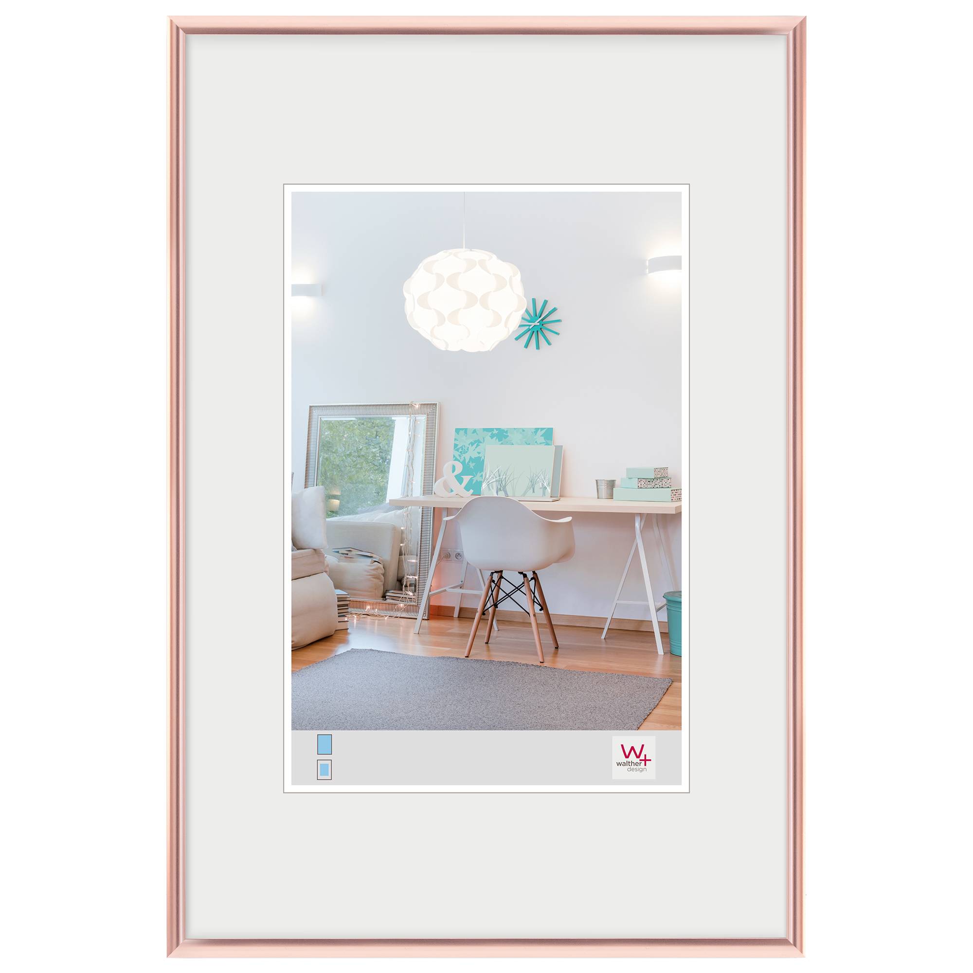 New Lifestyle Kunststoffrahmen 10x15 cm, Rosegold