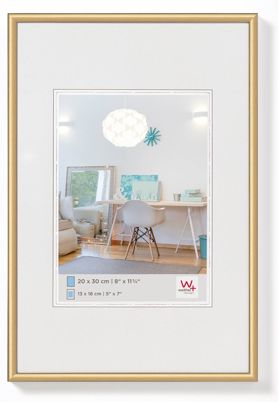New Lifestyle Kunststoffrahmen 40x60 cm, Gold