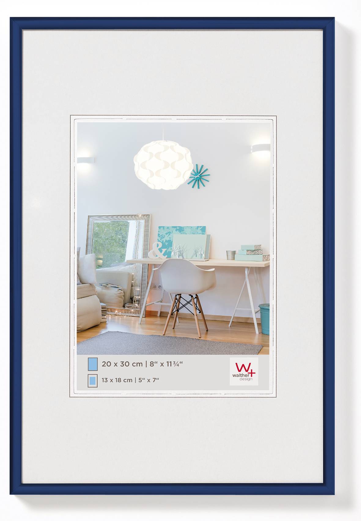 New Lifestyle Kunststoffrahmen 18x24 cm, Blau