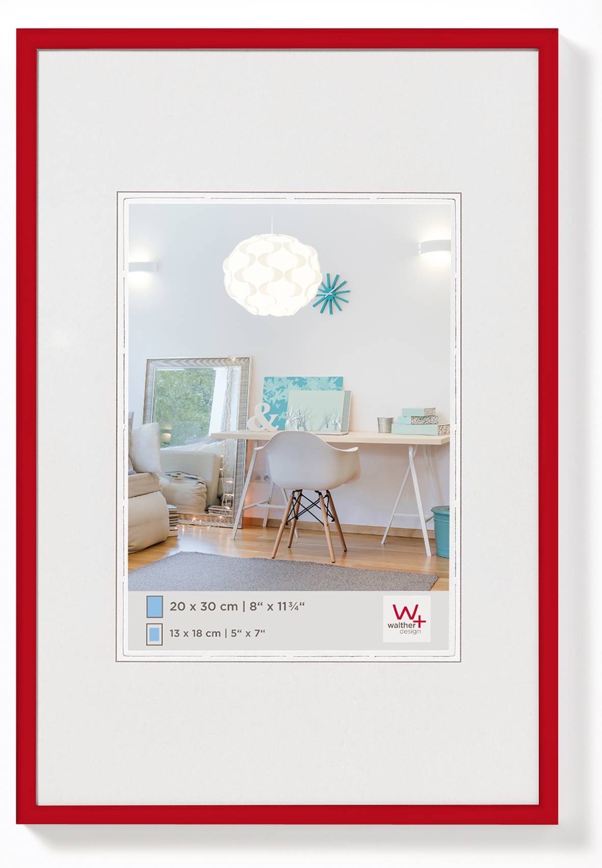New Lifestyle Kunststoffrahmen 18x24 cm, Rot