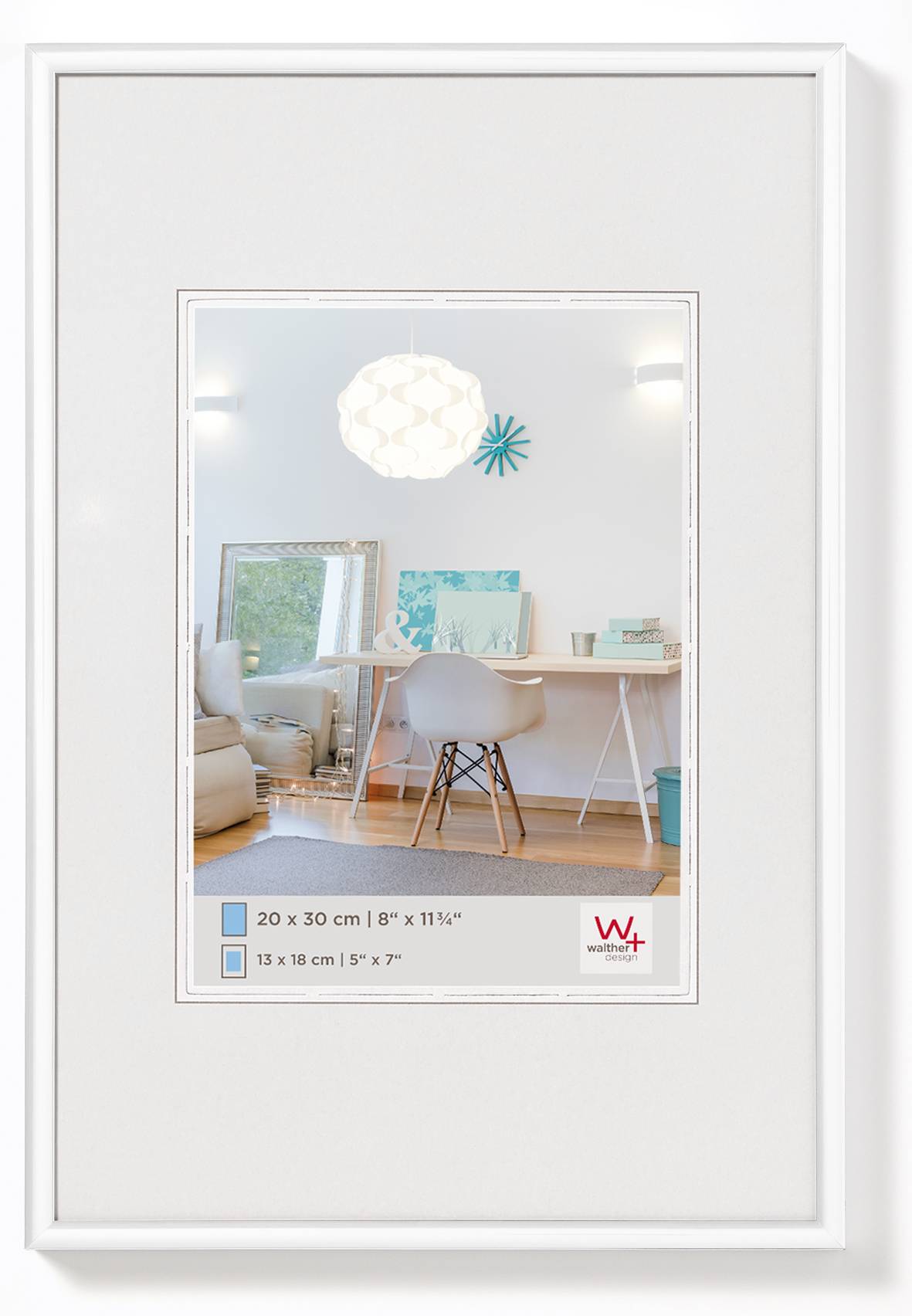 New Lifestyle Kunststoffrahmen 59,4x84 cm, Weiss