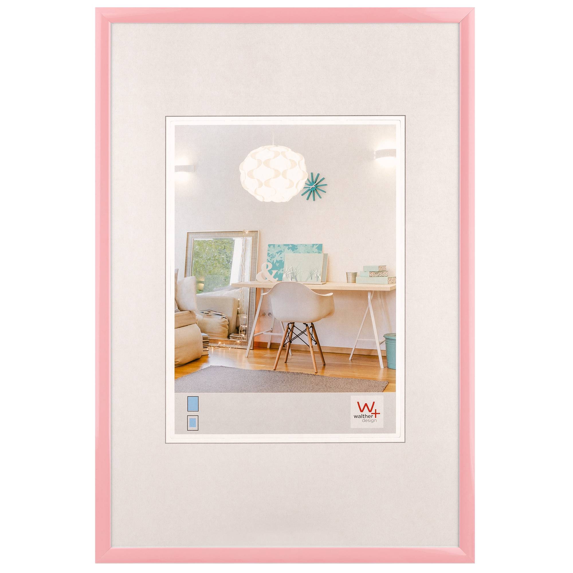 New Lifestyle Kunststoffrahmen 30x45 cm, Rosa