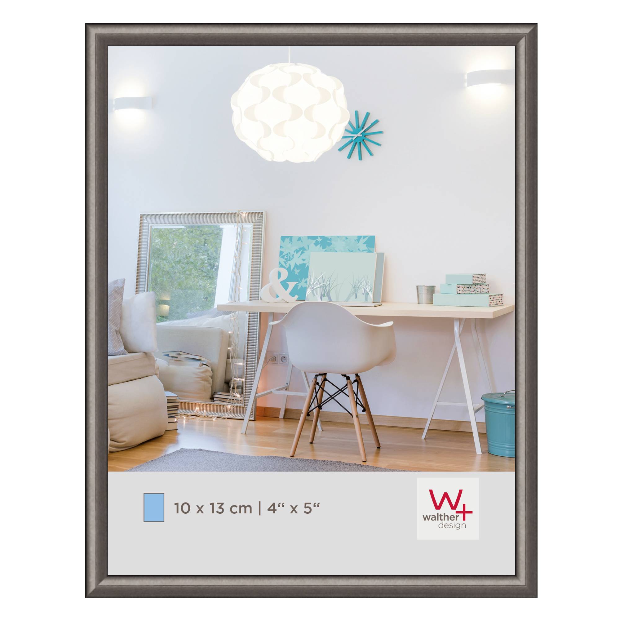 New Lifestyle Kunststoffrahmen 10x13 cm, Stahl