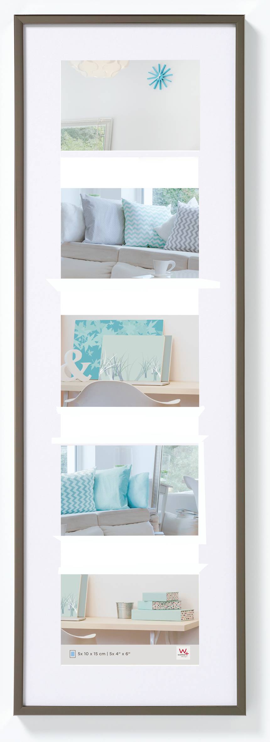 New Lifestyle Kunststoffrahmen 23x72 cm, Stahl