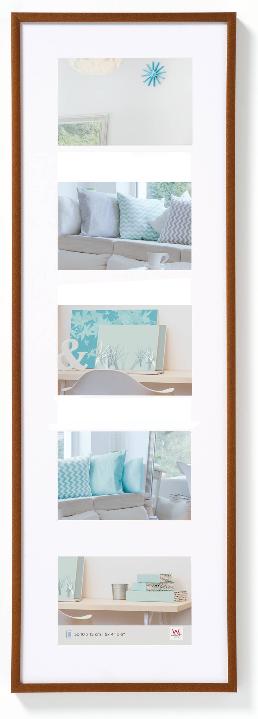 New Lifestyle Kunststoffrahmen 23x72 cm, Bronze