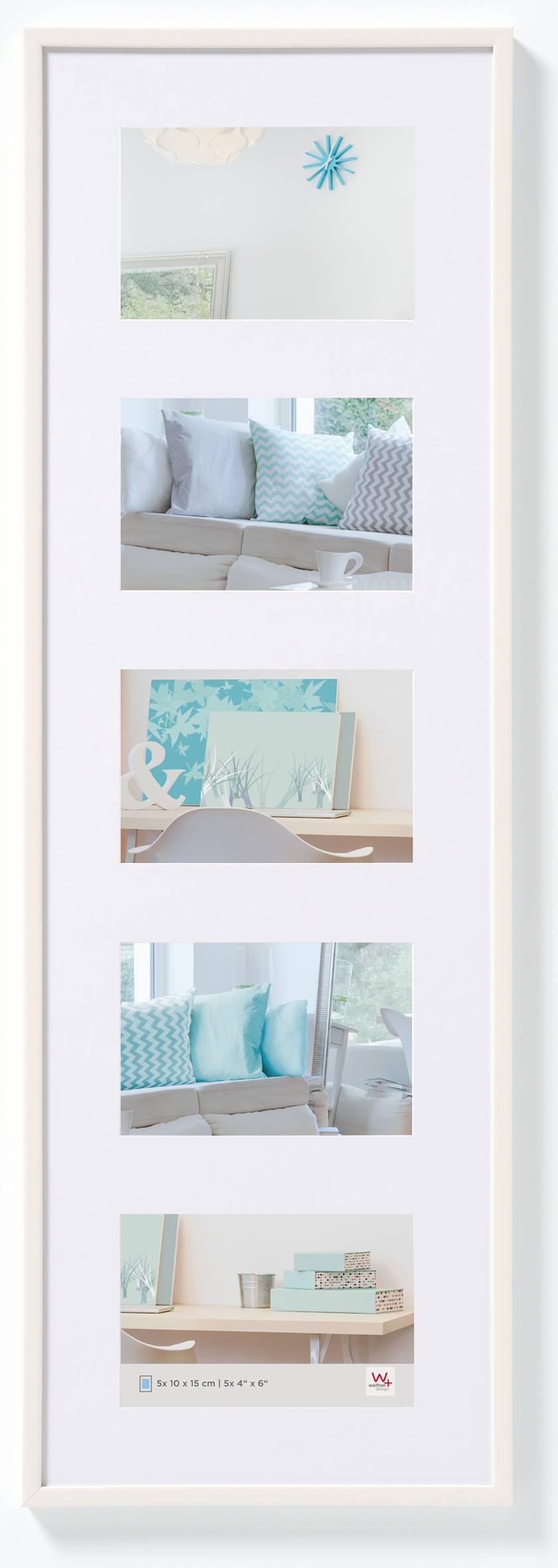 New Lifestyle Kunststoffrahmen 23x72 cm, Weiss