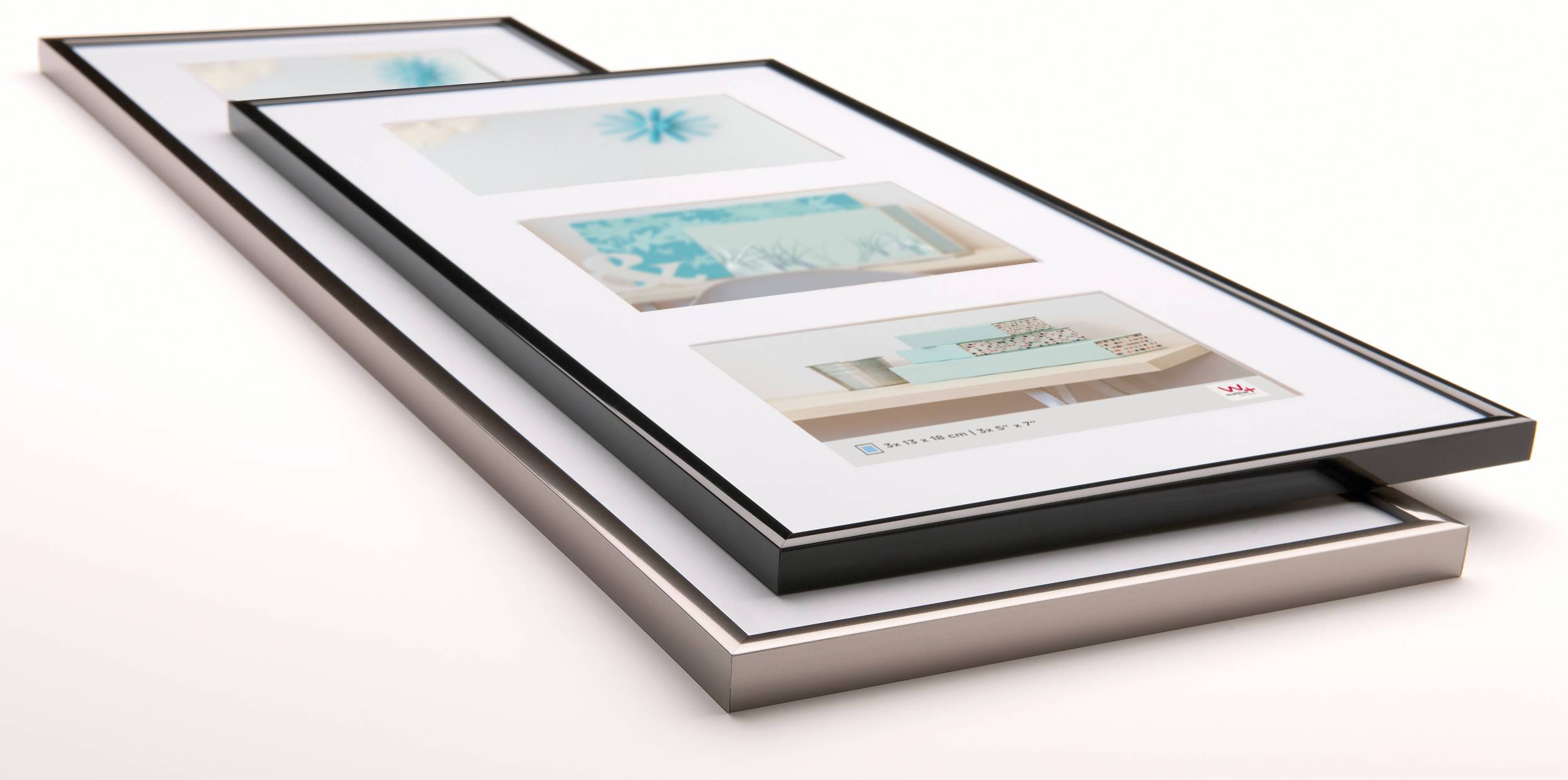 New Lifestyle Galerie Kunststoffrahmen 3x15x20 cm, Schwarz