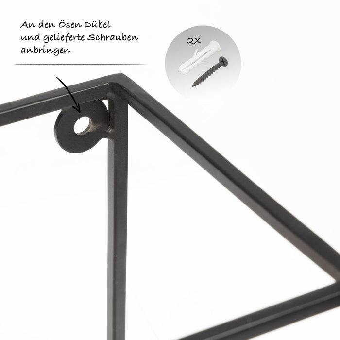 FLOORDIREKT Wandregal Trofast - Gefertigt aus Paulowniaholz - 60 x 12 x 12 cm