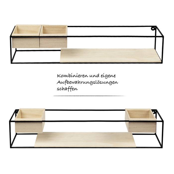 FLOORDIREKT Wandregal Trofast - Gefertigt aus Paulowniaholz - 60 x 12 x 12 cm