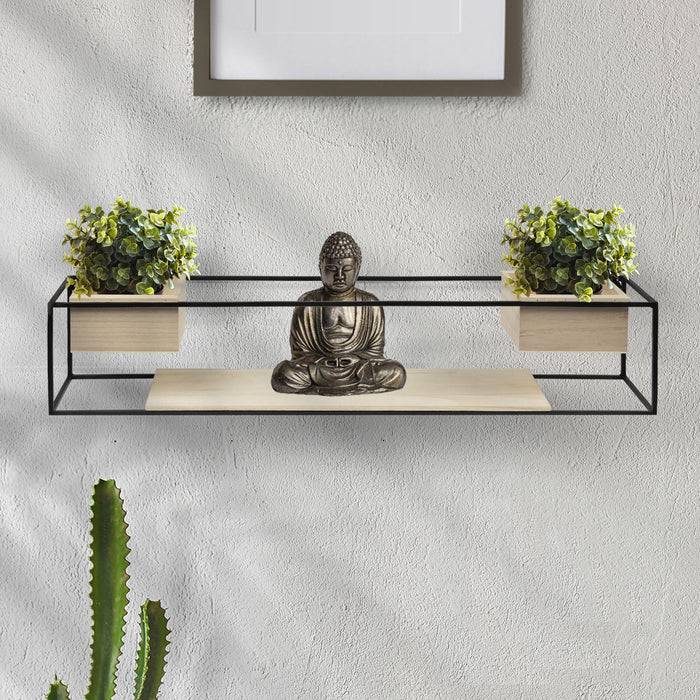 FLOORDIREKT Wandregal Trofast - Gefertigt aus Paulowniaholz - 60 x 12 x 12 cm