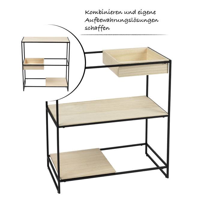 FLOORDIREKT Dekoregal Trofast - Gefertigt aus Paulowniaholz - 62 x 30 x 70 cm