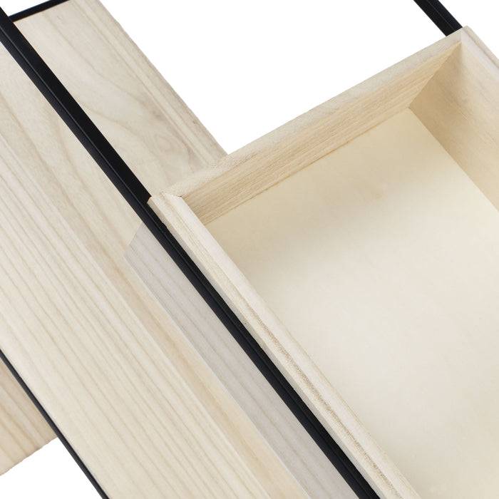 FLOORDIREKT Dekoregal Trofast - Gefertigt aus Paulowniaholz - 62 x 30 x 70 cm