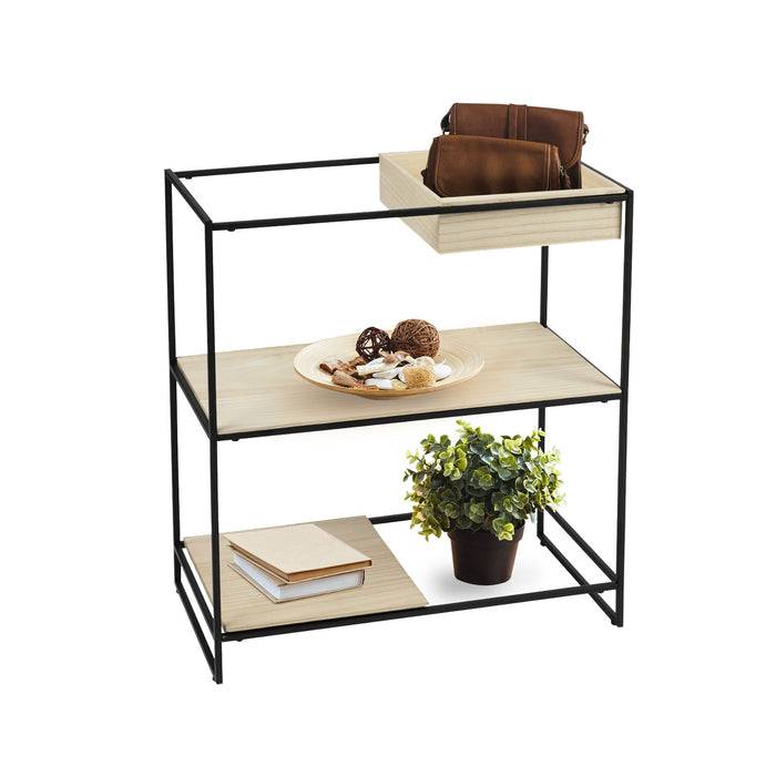 FLOORDIREKT Dekoregal Trofast - Gefertigt aus Paulowniaholz - 62 x 30 x 70 cm