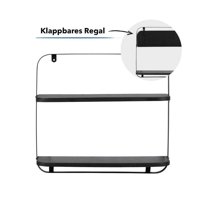 FLOORDIREKT Wandregal Amy - Klappbarer Regalboden - Robuste Verarbeitung & leichte Anbringung - 45 x 12 x 19,5 cm