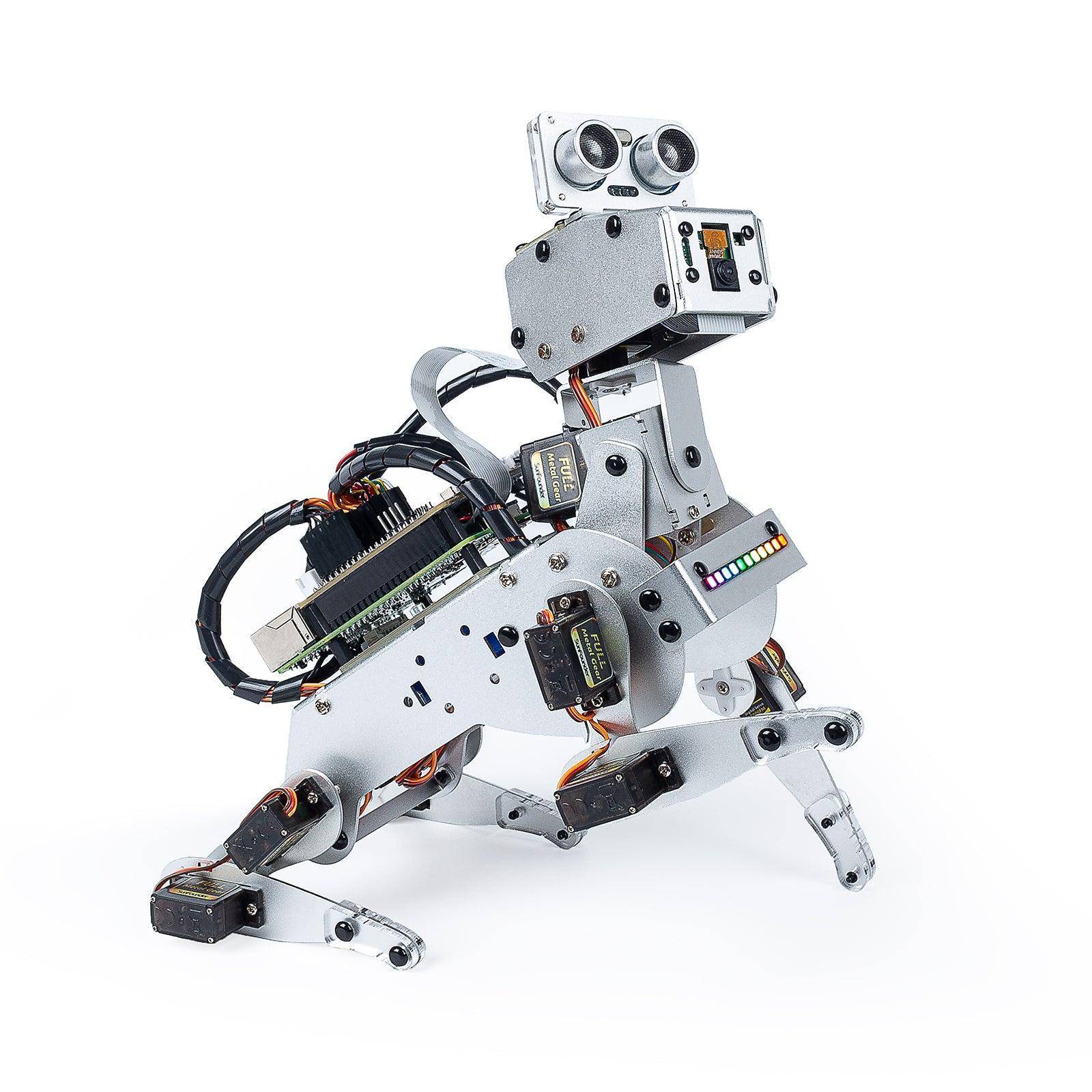 SunFounder PiDog AI Roboterhund, 12 Servos, 5MP Kamera, ChatGPT, kompatibel mit Raspberry Pi