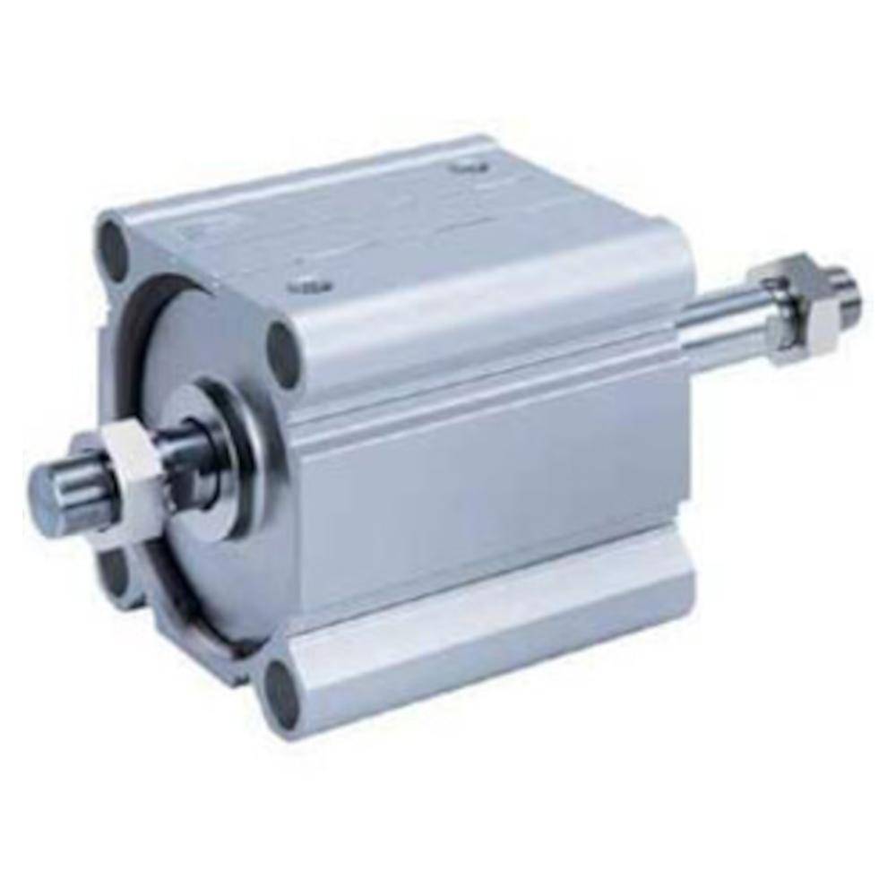 SMC Kompaktzylinder CDQ2WB140TF-250DCZ - doppeltwirkend - Durchgangsbohrung - durchgehende Kolbenstange - elastische Dämpfung - Ø 140 mm - Hub 250