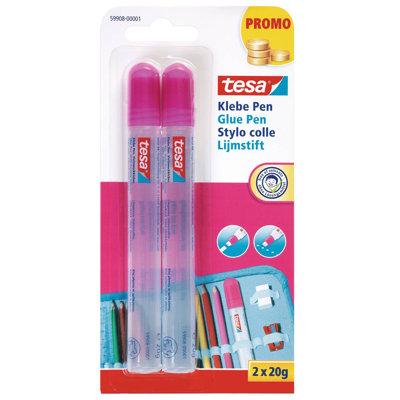 tesa Glue Pen 2x20g Blister Multimedia-Technik Heften,Lochen,Kleben Sonstiges Zubehör und