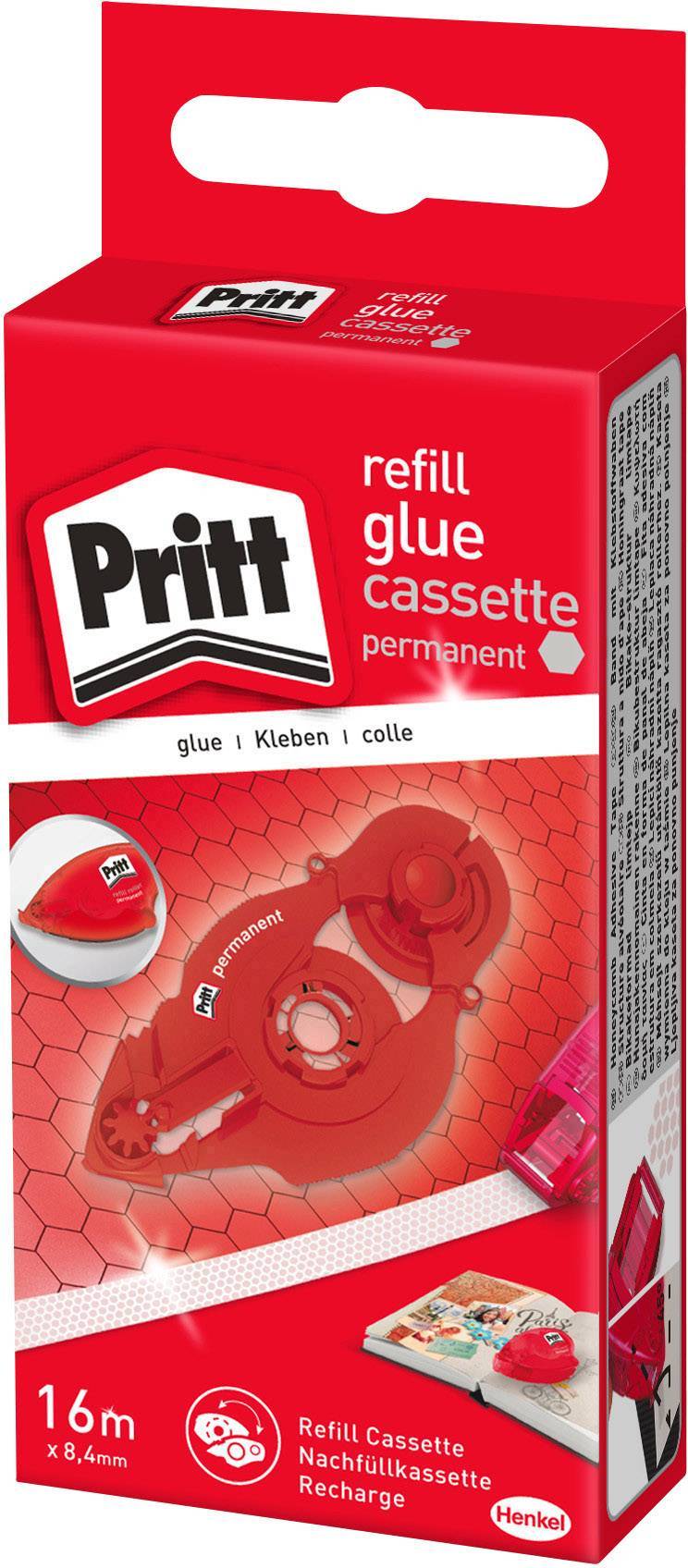 Pritt Refill Kleberoller, Kassette, B: 8,4mm, L: 16m, perm. Multimedia-Technik Heften,Lochen,Kleben