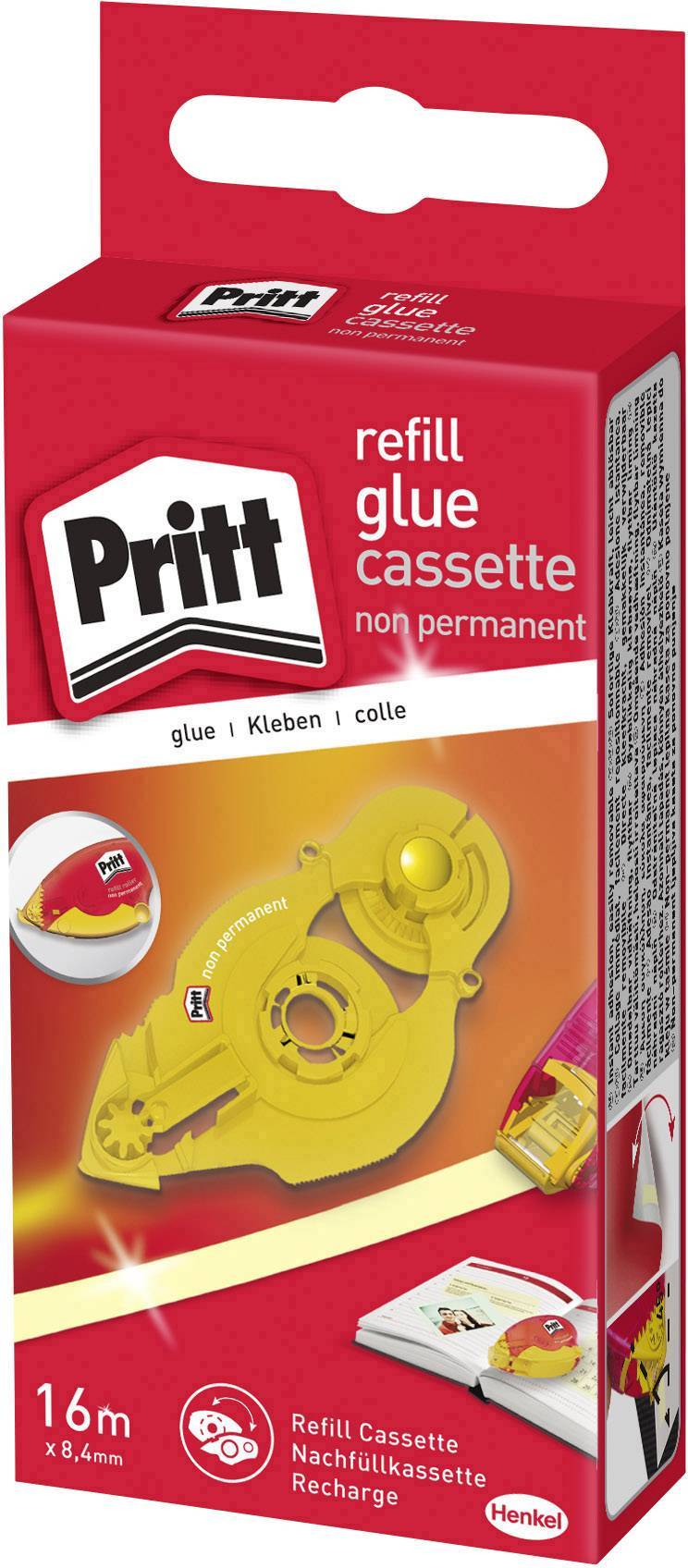 Pritt Refill Kleberoller, Kassette, B: 8,4mm, 16m, non-perm Multimedia-Technik Heften,Lochen,Kleben