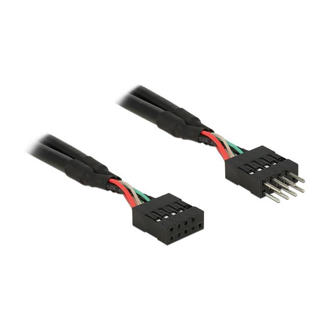 DeLOCK 0.1m 2xUSB2.0 10p Kabel & Adapter