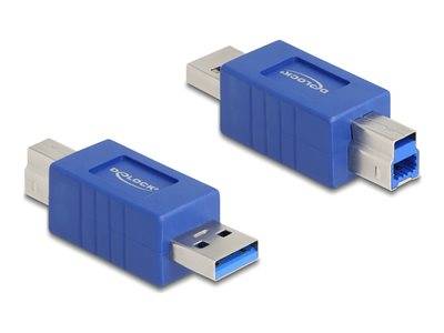 DELOCK Adapter 5Gbps USB A Stecker zu B gekreuzt Multimedia-Technik