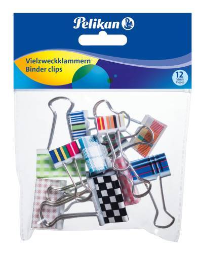 Pelikan Vielzweckklammer sort. 12Stk versch. Größen Multimedia-Technik Heften,Lochen,Kleben und