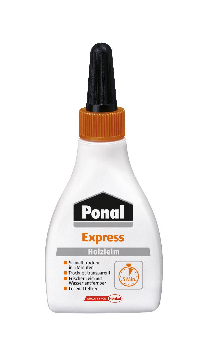Ponal Holzleim Express, Flasche mit 60g, 9H PN12X Multimedia-Technik Heften,Lochen,Kleben Sonstiges