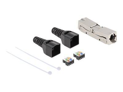 DELOCK RJ45 Verbinder LSA zu LSA Cat.6A Netzwerk & Smart Home Netzwerk-Zubehör Netzwerkkarten &