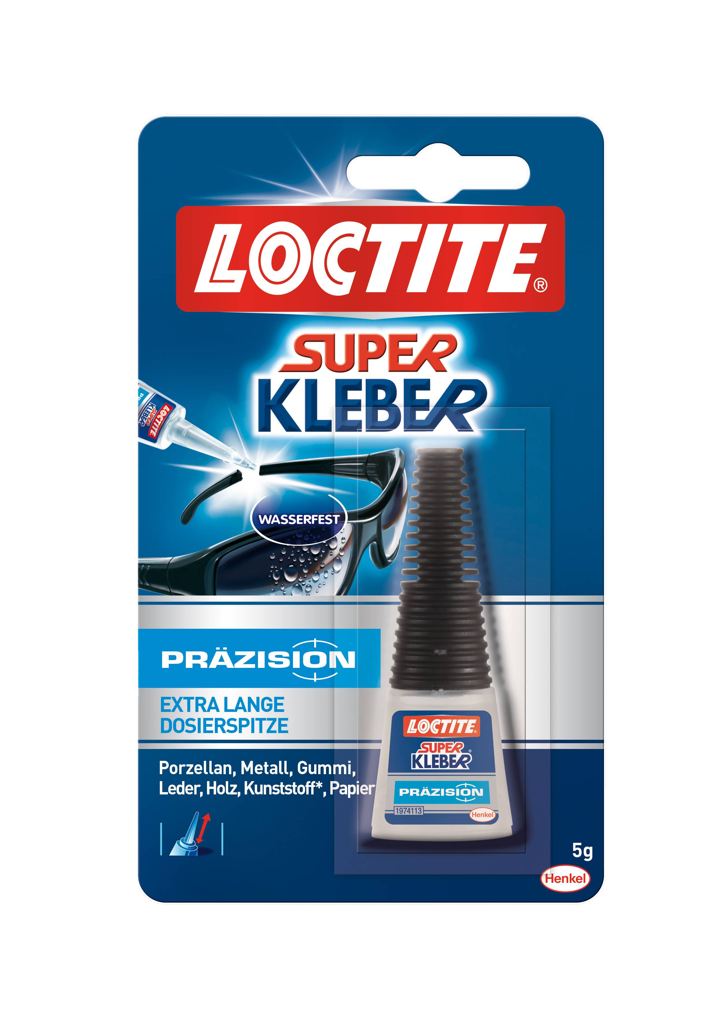 Loctite Superkleber Präzision, Flasche mit 5g, 9H LTF1C Multimedia-Technik Heften,Lochen,Kleben und