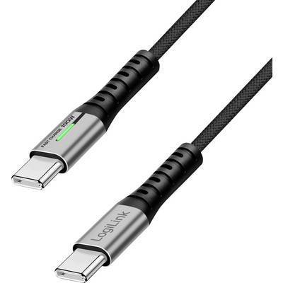 Logilink USB 3.2 Gen2x2 Type-C Kabel C/M zu C/M 4K 1m Multimedia-Technik USB-Kabel