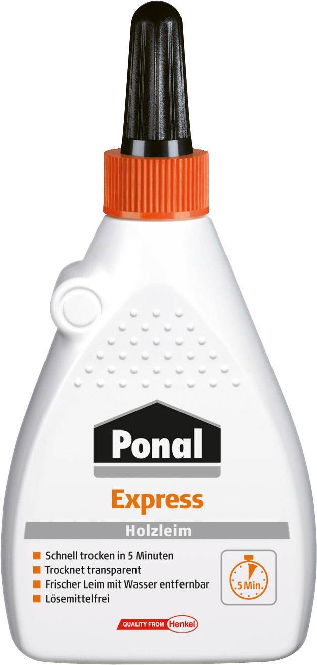 Ponal Holzleim Express, Flasche mit 120g, 9H PN15X Multimedia-Technik Heften,Lochen,Kleben Sonstiges