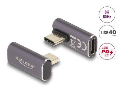 DELOCK USB Adapter 40 Gbps USB Type-C PD 3.0 100 W Stecker Multimedia-Technik