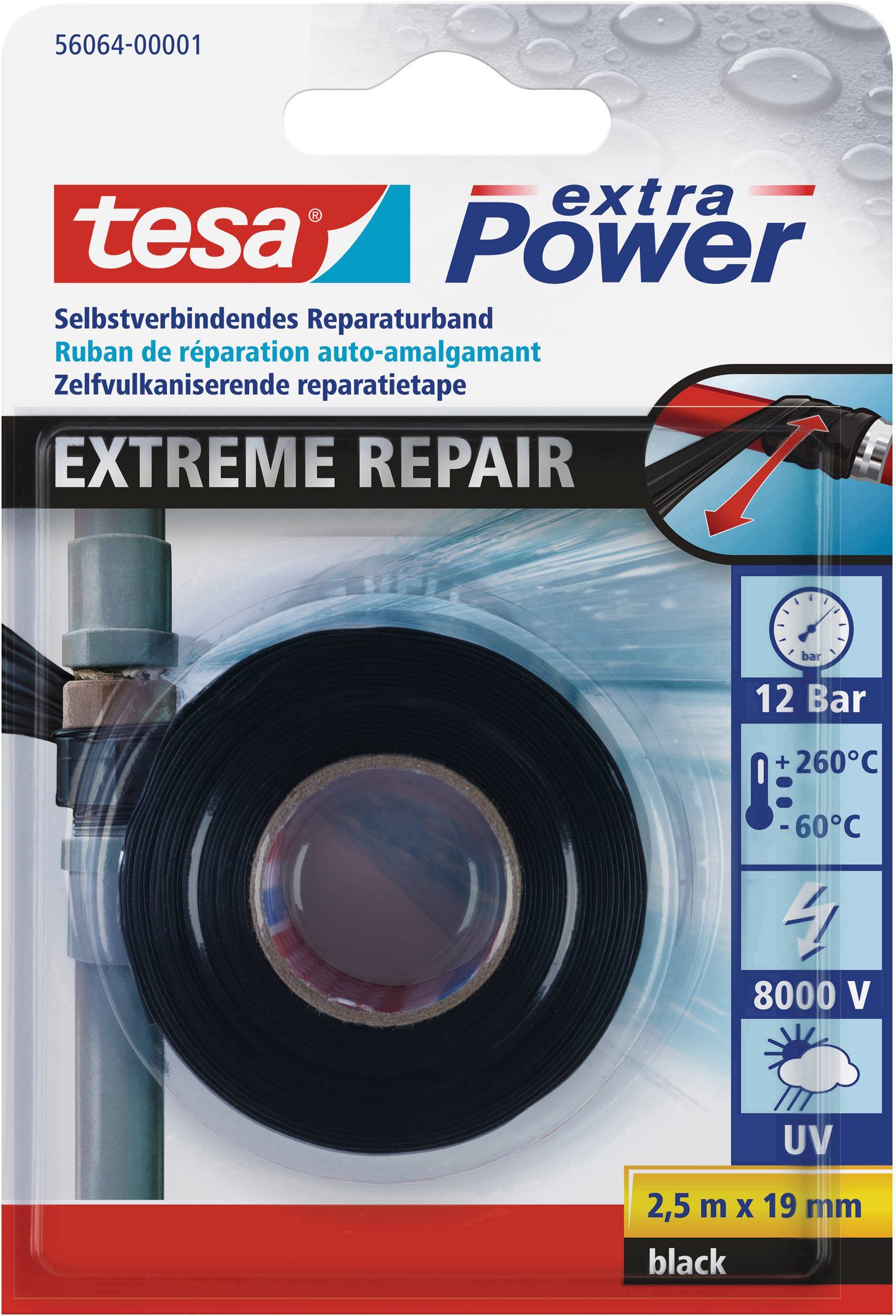 tesa extra Power Extreme Repair Reparaturband schwarz Multimedia-Technik Heften,Lochen,Kleben und