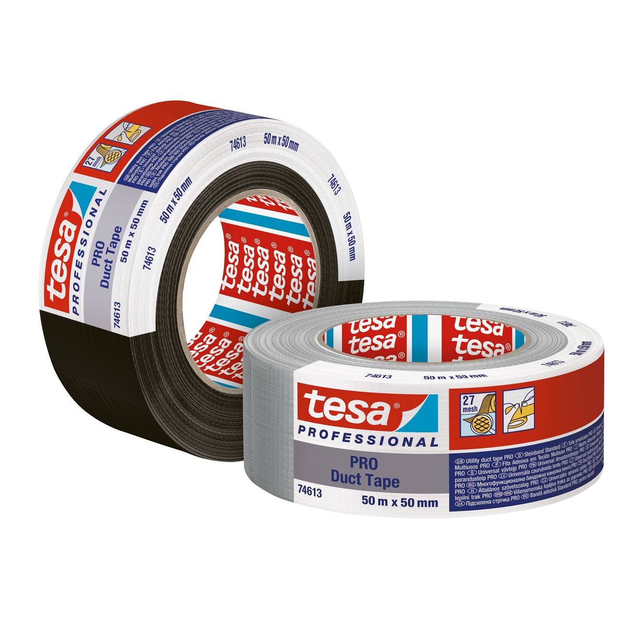 tesa PRO 74613 Duct Tape schwarz Multimedia-Technik Heften,Lochen,Kleben Sonstiges Zubehör und