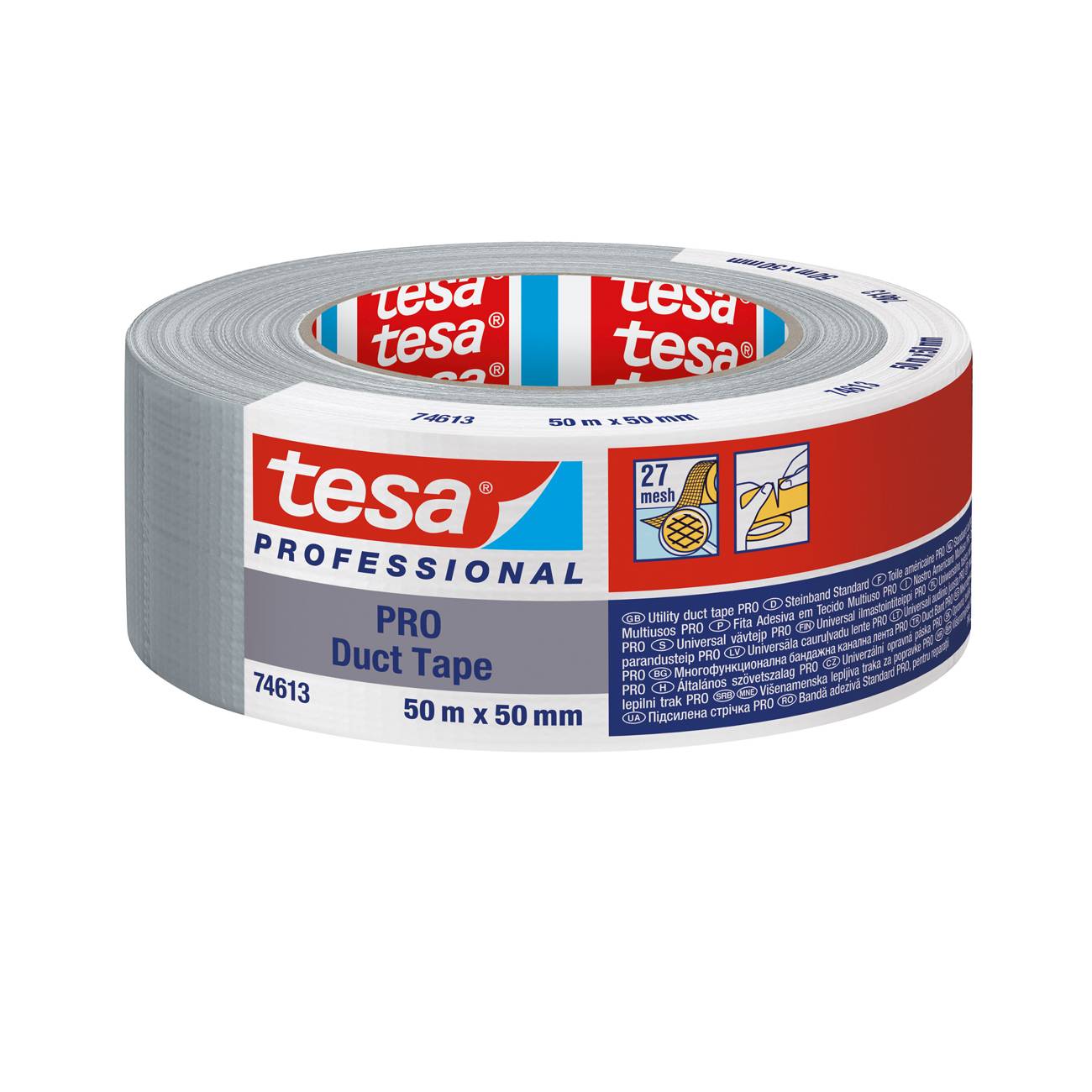 tesa PRO 74613 Duct Tape silber Multimedia-Technik Heften,Lochen,Kleben Sonstiges Zubehör und