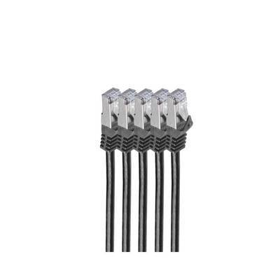 Shiverpeaks RJ45 Patchkabel S/FTP, Cat7 VE5, 1m schwarz Multimedia-Technik Kabel