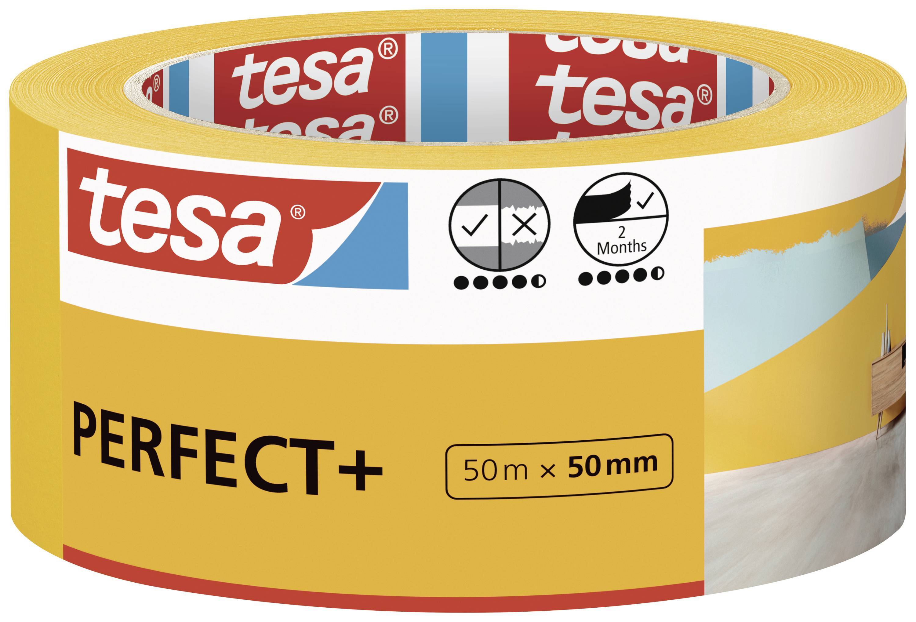 tesa Malerband Perfect+ 50m x 50mm Multimedia-Technik Heften,Lochen,Kleben Sonstiges Zubehör und