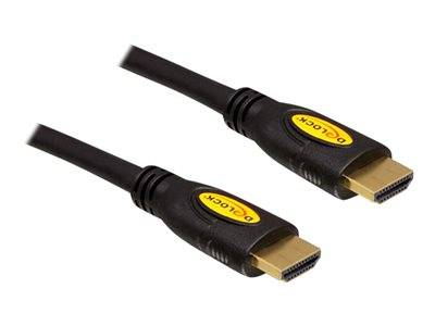 DELOCK HDMI Kabel Ethernet A -> A St/St 0.50m 4K Multimedia-Technik HDMI-Kabel
