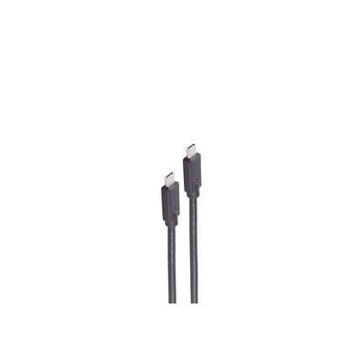Shiverpeaks USB Anschlusskabel Typ-C 2.0 100W schwarz 2m Adapter / Konverter USB
