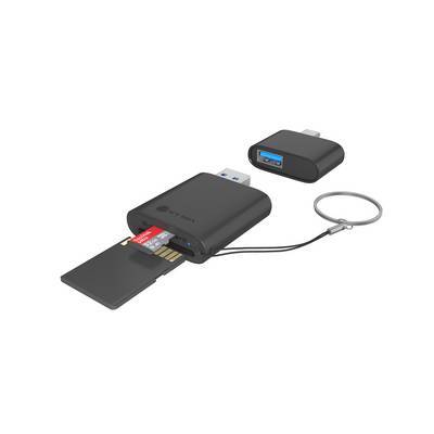 Card Reader IcyBox 2 in 1 USB 3.2 Gen 1 Type-C/A Multimedia-Technik