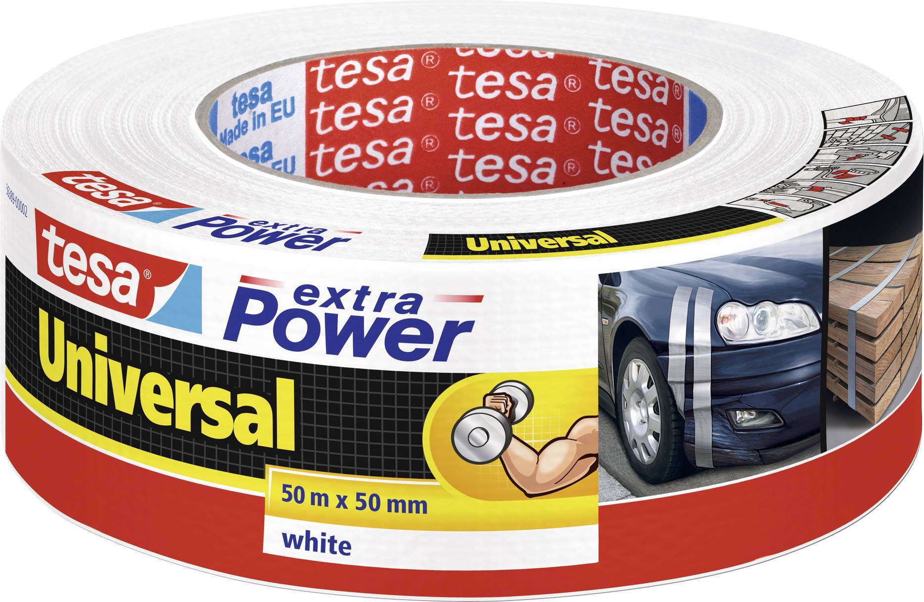 tesa extra Power Universal 50m 50mm weiß Multimedia-Technik Heften,Lochen,Kleben Sonstiges Zubehör