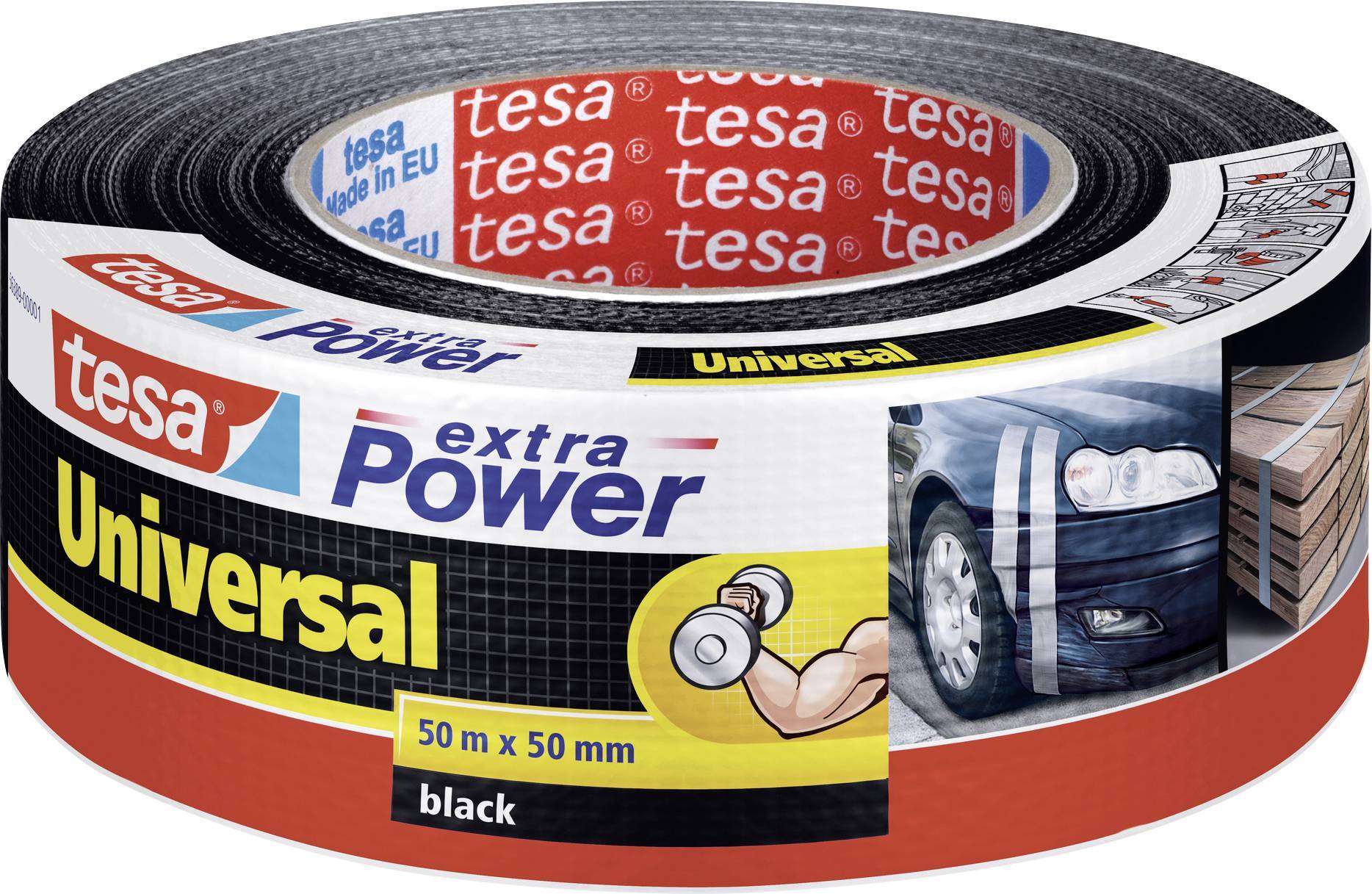 tesa extra Power Universal 50m 50mm schwarz Multimedia-Technik Heften,Lochen,Kleben Sonstiges und