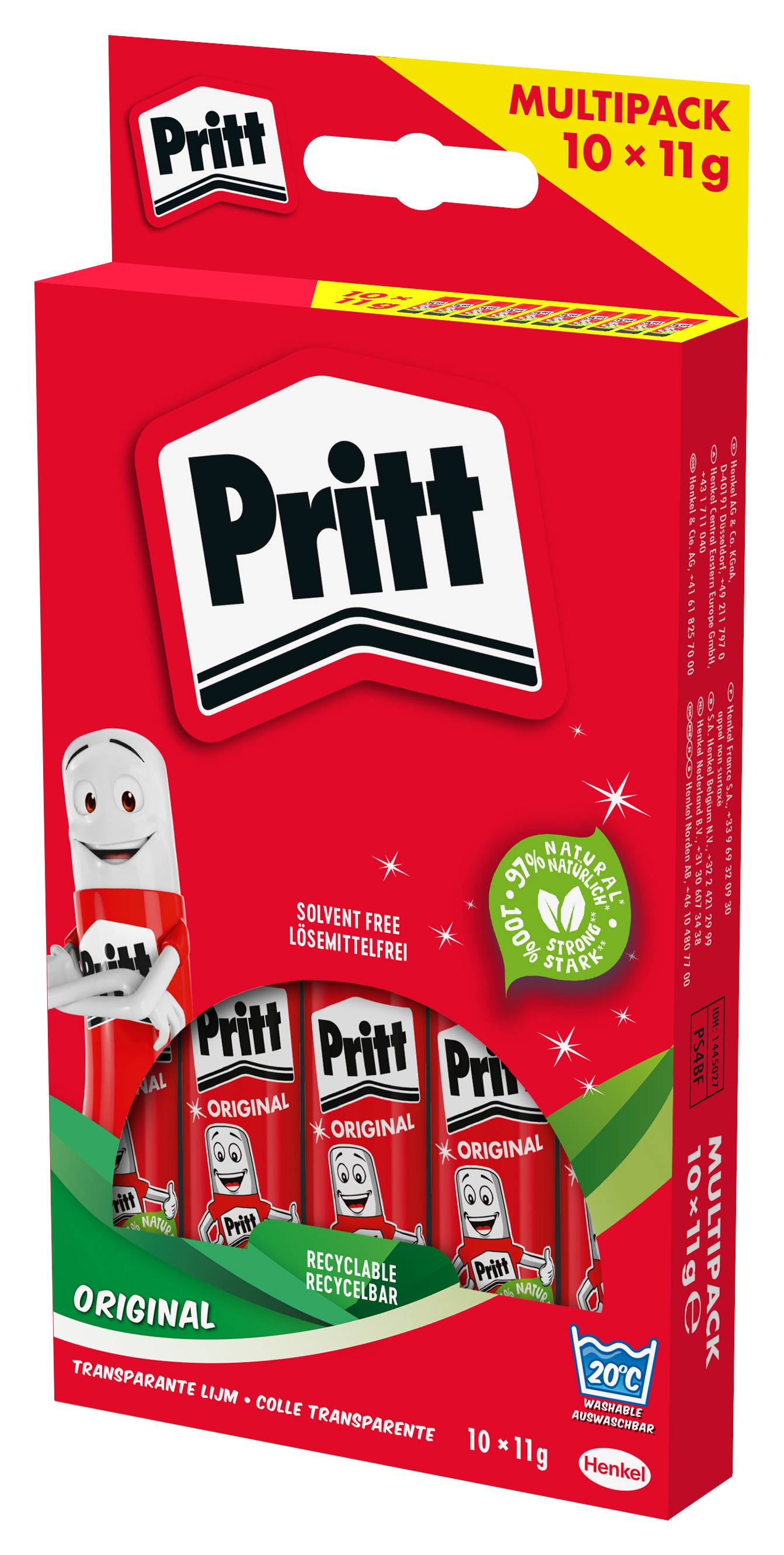 Pritt Klebestift Multipack 10 ST x 11g, 9H PS4BF Multimedia-Technik Heften,Lochen,Kleben Sonstiges