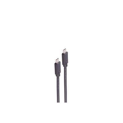 Shiverpeaks USB Anschlusskabel Typ-C 2.0 100W schwarz 4m Adapter / Konverter USB