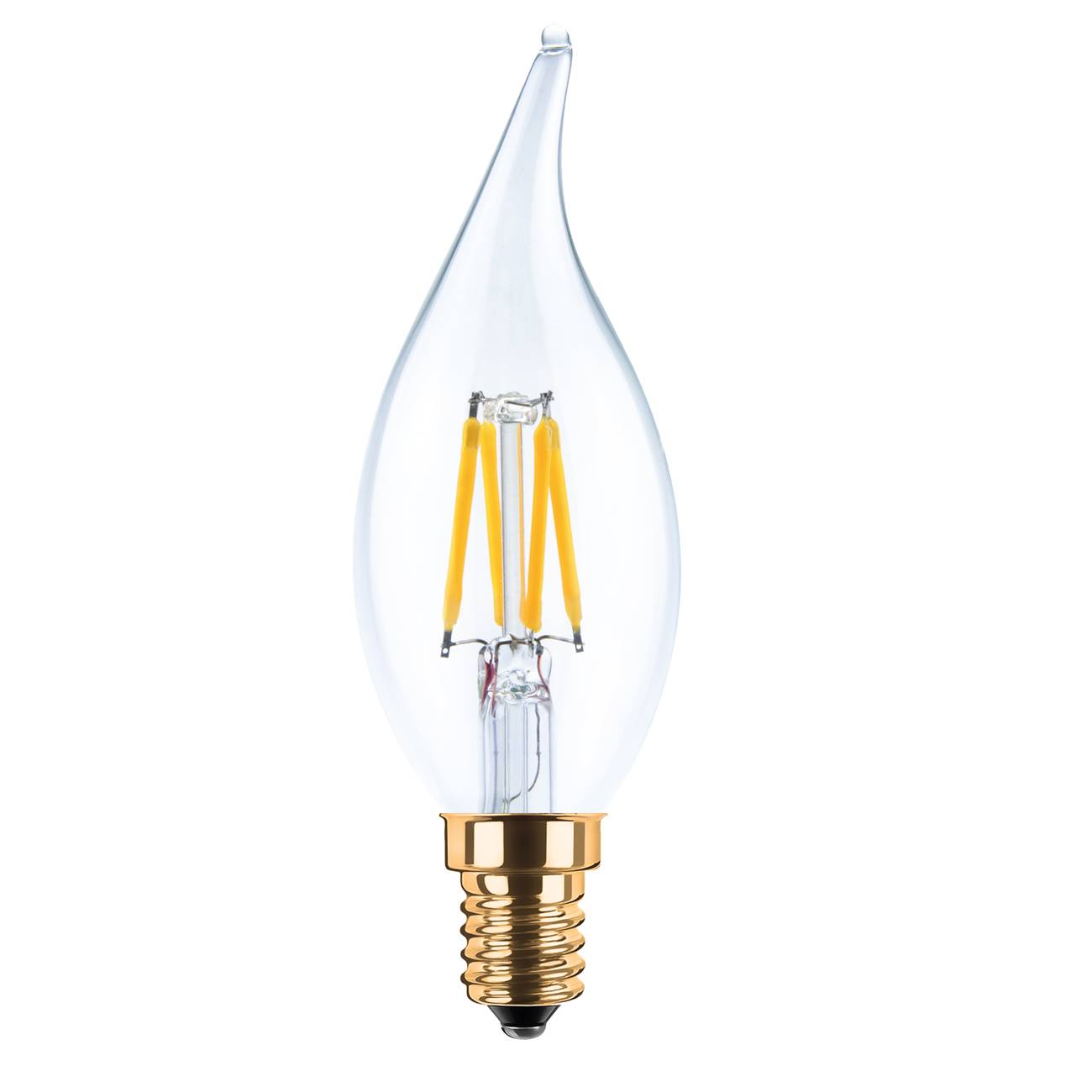 SEGULA LED Kerze Windstoß klar E14 3,2W 260Lm 2200K dimmbar Multimedia-Technik LED